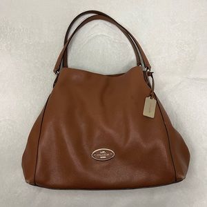 COACH Pebbled Leather Edie 31 Shoulder Bag